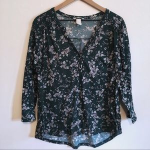 H&M Floral Blouse, XL